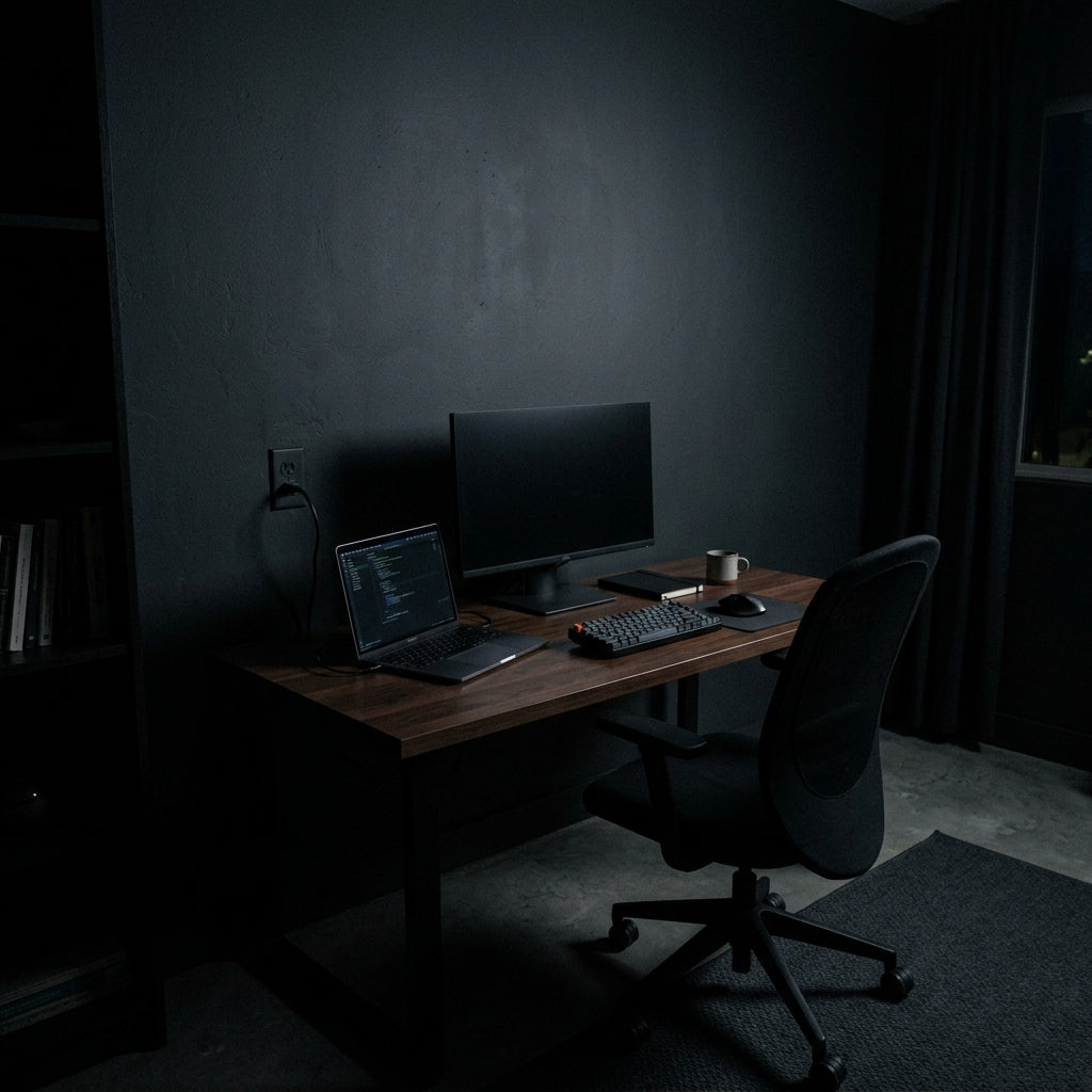 Office Before Aura Light